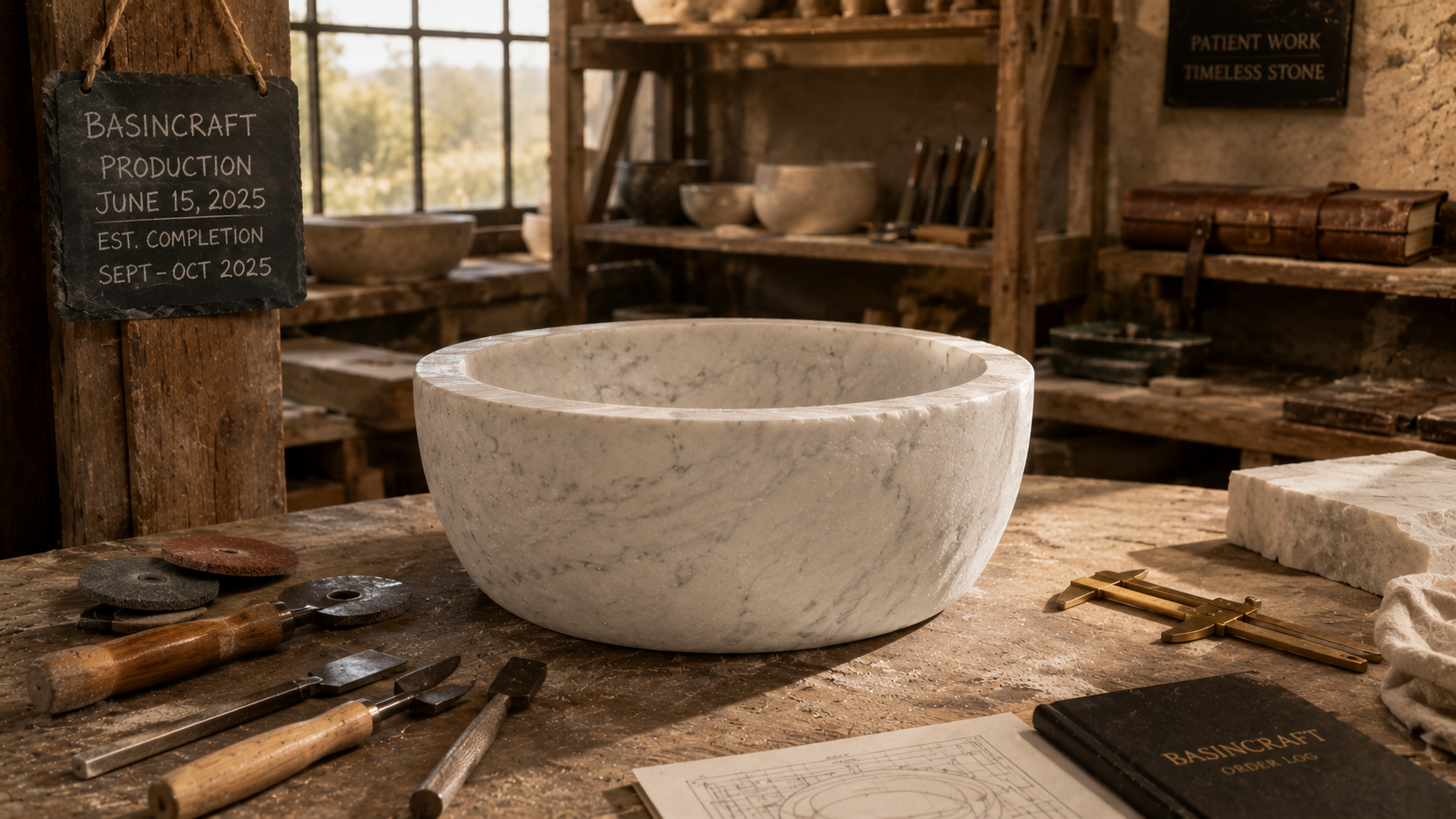Fall 2026 renovation lead-time calendar for ordering custom natural stone vessel sinks