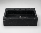 Premium Black Marble Vessel Sink