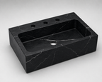 Premium Black Marble Vessel Sink