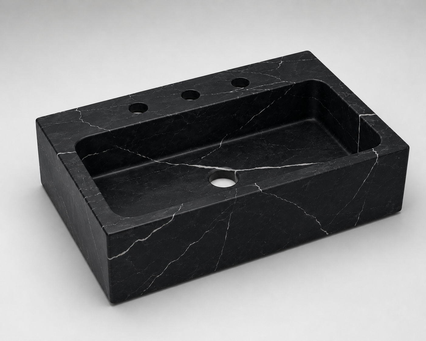 Premium Black Marble Vessel Sink