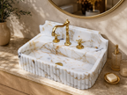 Calacatta Gold Marble Sink