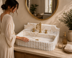 Calacatta Gold Marble Sink