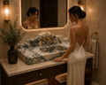 Calacatta Marble Wall-Mount Sink — Floating