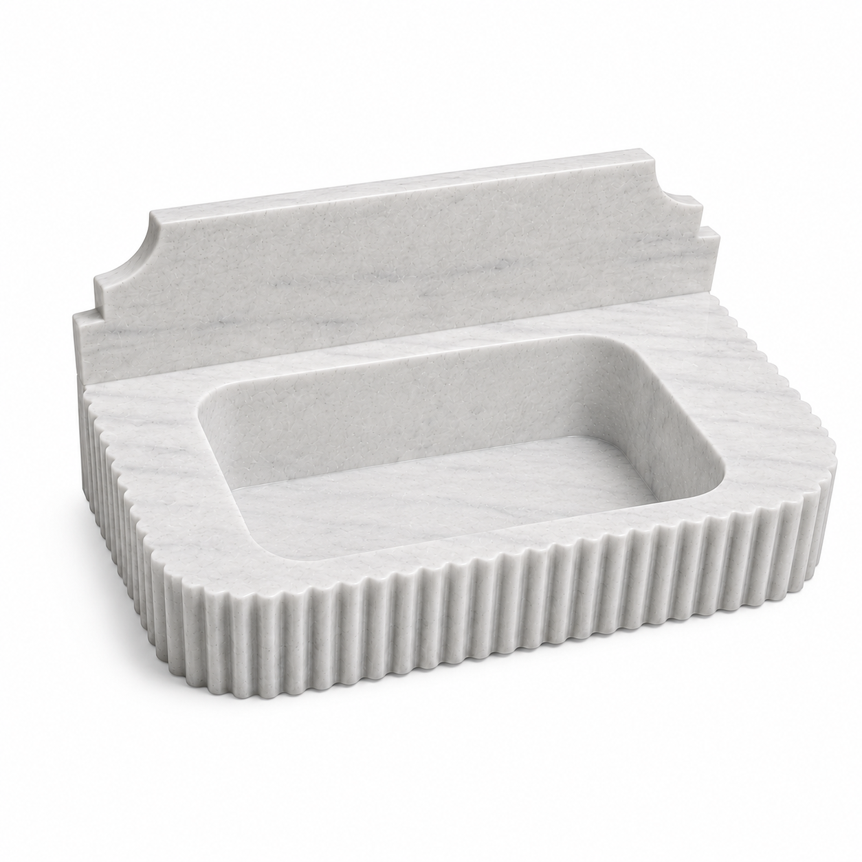 Carrara White Marble Sink