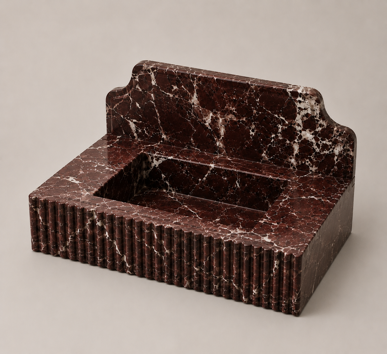 Lavante Rosso Marble Sink