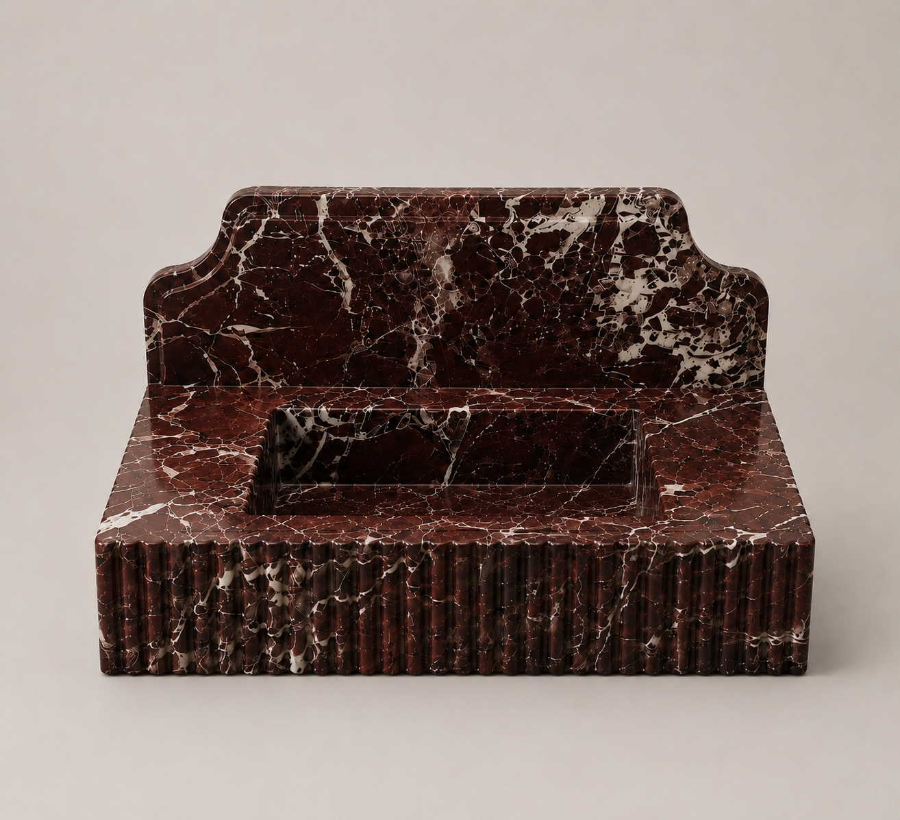 Lavante Rosso Marble Sink