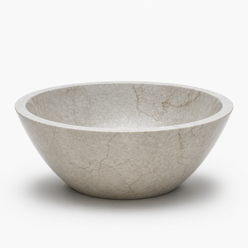 Beige Marble Compact Vessel Sink — detail 5