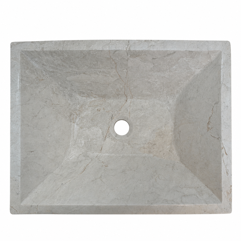 Beige Marble Vessel Sink — detail 3