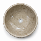 Beige Marble Standard Vessel Sink