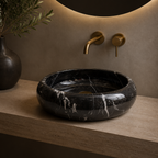Black Marble Petite Vessel Sink