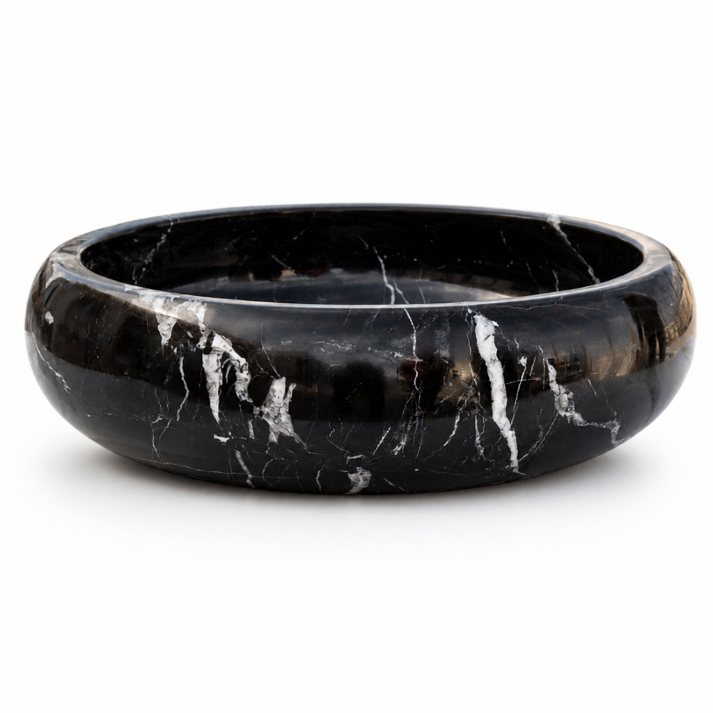 Black Marble Petite Vessel Sink