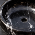 Black Marble Petite Vessel Sink