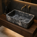 Black Marble Generous Vessel Sink