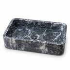 Black Marble Generous Vessel Sink