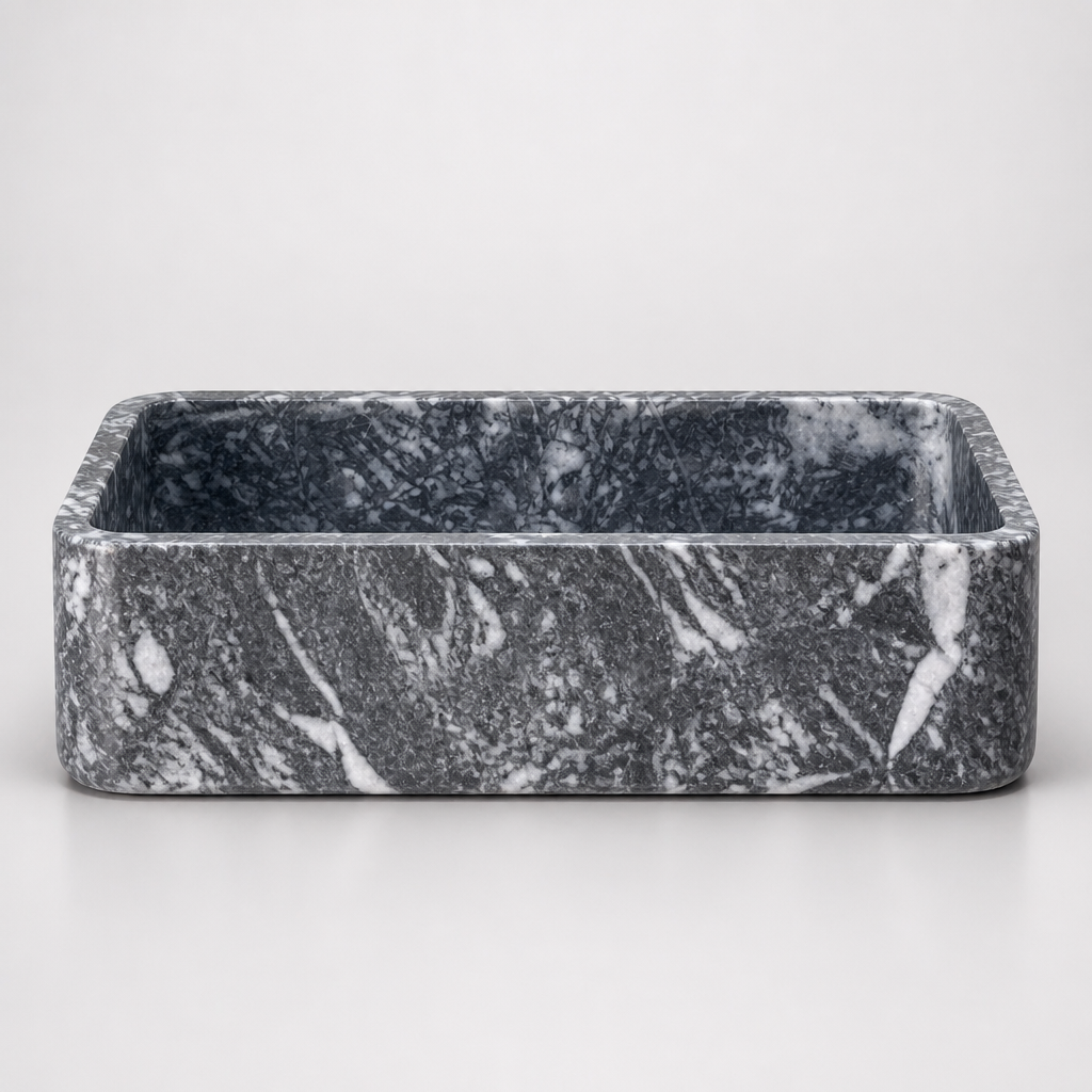 Black Marble Generous Vessel Sink