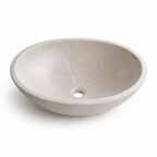 Botticino Cream Marble Vessel Sink