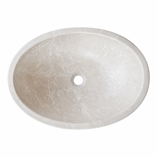 Botticino Cream Marble Vessel Sink