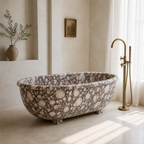 Calacatta Marble Freestanding Bathtub — Sculpted