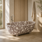 Calacatta Marble Freestanding Bathtub — Sculpted