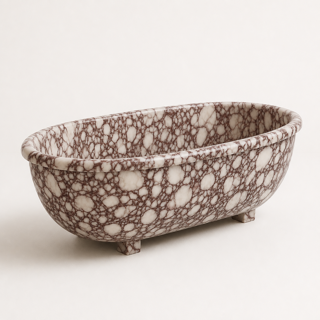 Calacatta Marble Freestanding Bathtub — Sculpted