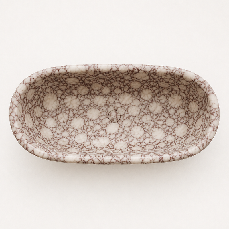 Calacatta Marble Freestanding Bathtub — Sculpted — detail 4