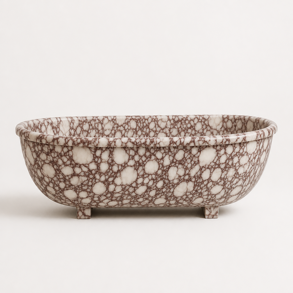 Calacatta Marble Freestanding Bathtub — Sculpted
