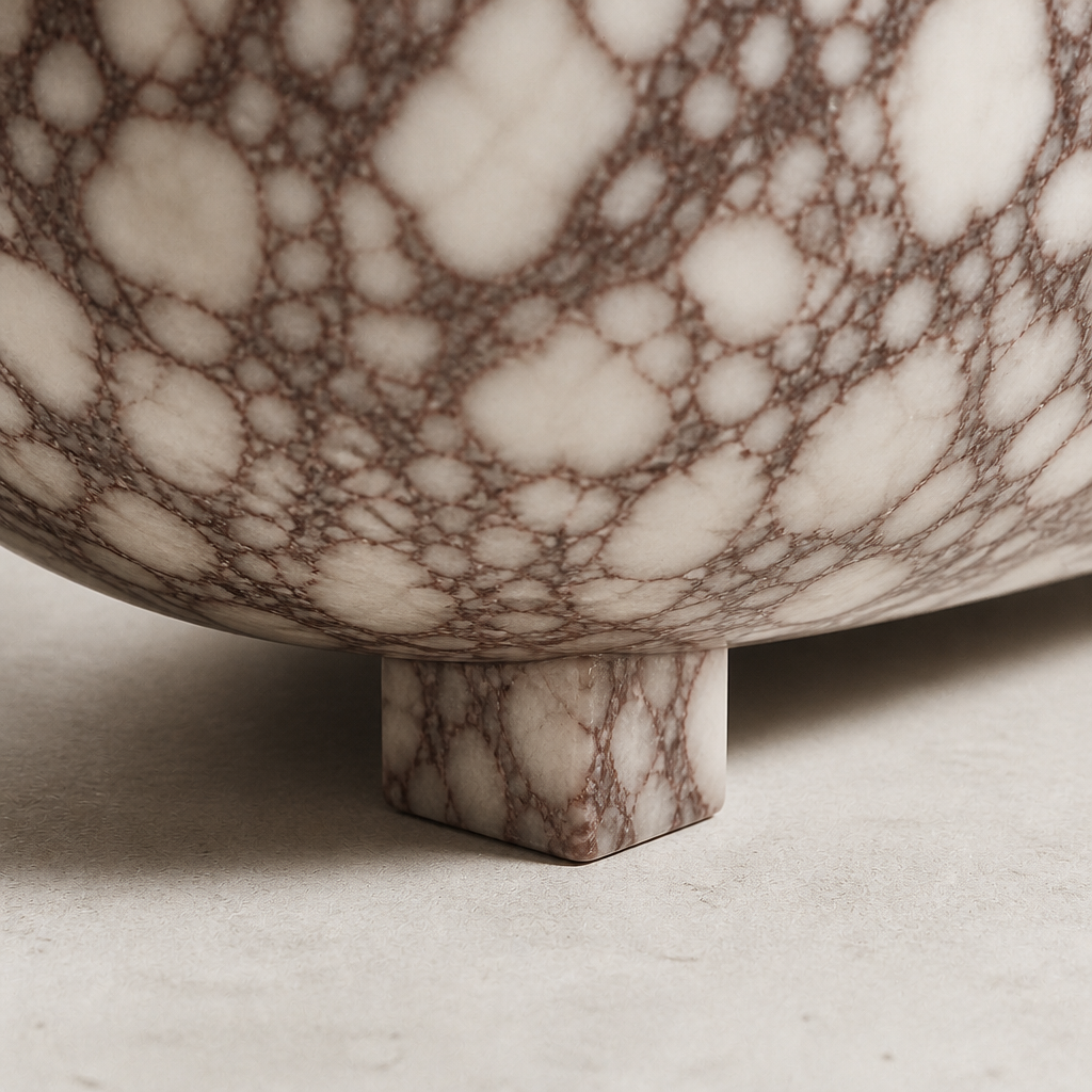Calacatta Marble Freestanding Bathtub — Sculpted