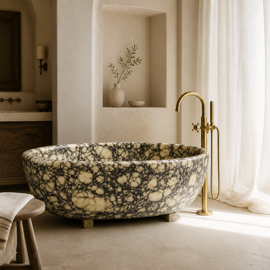 Calacatta Marble Freestanding Bathtub