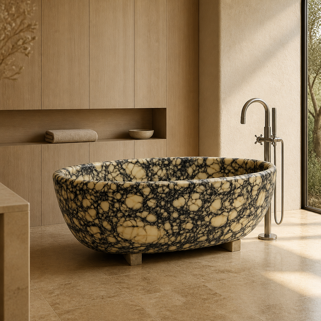Calacatta Marble Freestanding Bathtub