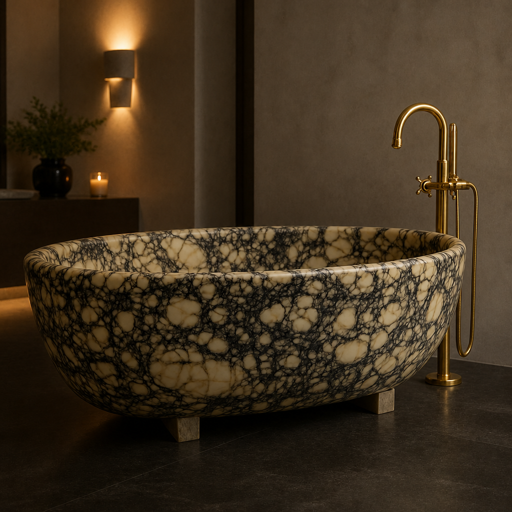 Calacatta Marble Freestanding Bathtub