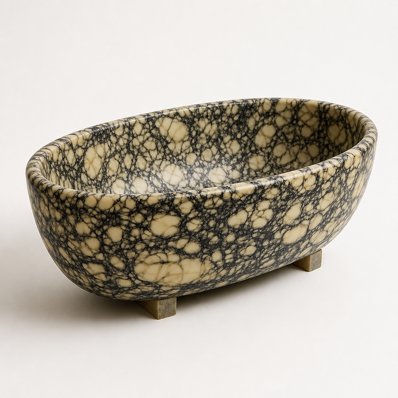Calacatta Marble Freestanding Bathtub — detail 6
