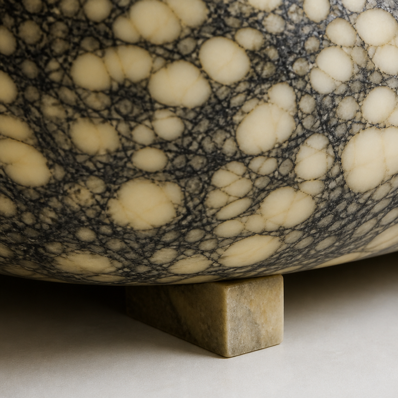 Calacatta Marble Freestanding Bathtub — detail 1