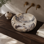 Calacatta Viola Marble Compact Vessel Sink