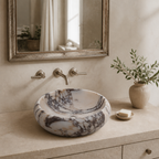 Calacatta Viola Marble Compact Vessel Sink