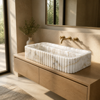 Calacatta Viola Marble Mid-Size Vessel Sink