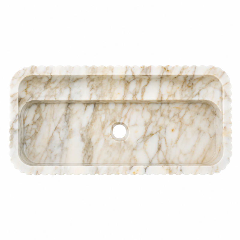 Calacatta Viola Marble Mid-Size Vessel Sink — detail 3
