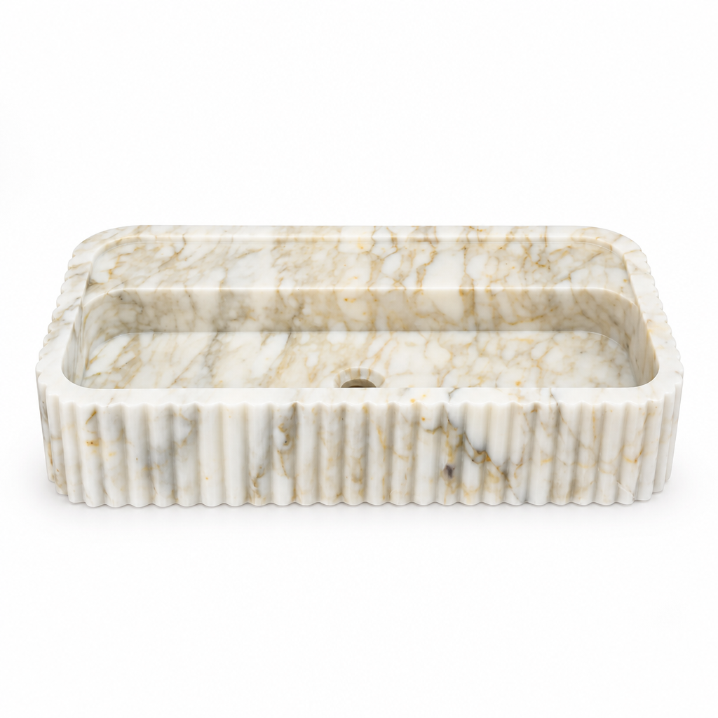 Calacatta Viola Marble Mid-Size Vessel Sink