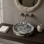Calacatta Viola Marble Petite Vessel Sink