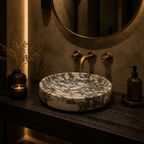 Calacatta Viola Marble Petite Vessel Sink