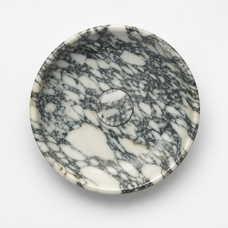 Calacatta Viola Marble Petite Vessel Sink — detail 4