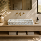 Calacatta Viola Marble Generous Vessel Sink