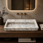Calacatta Viola Marble Generous Vessel Sink