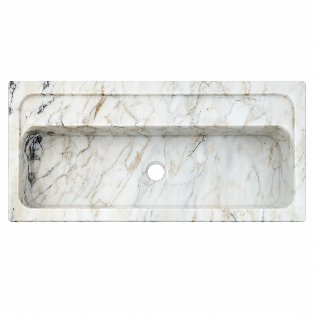 Calacatta Viola Marble Generous Vessel Sink