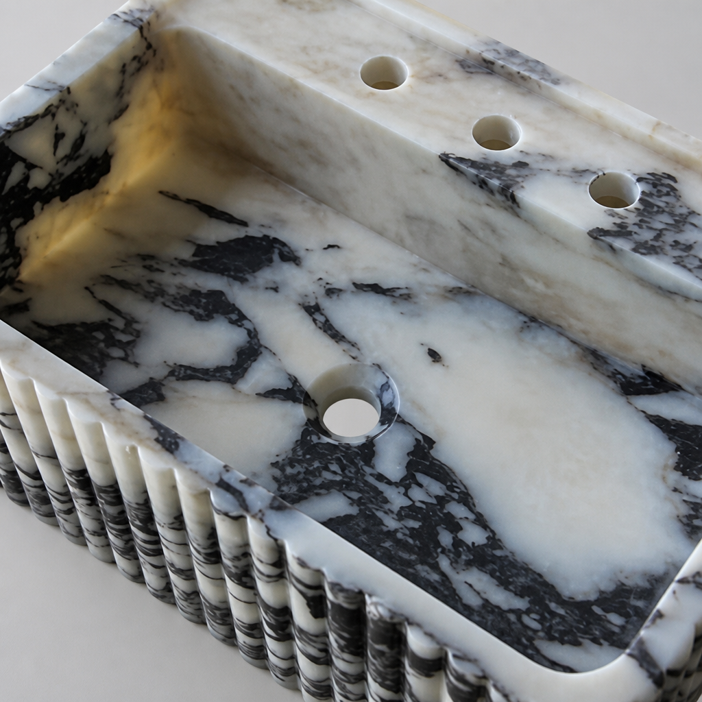 Calacatta Viola Marble Standard Vessel Sink