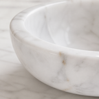 Carrara Marble Rectangular Vessel Sink