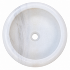 Carrara White Marble Vessel Sink