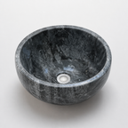 Gray Marble Mid-Size Vessel Sink