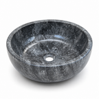 Gray Marble Mid-Size Vessel Sink