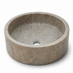 Dark Travertine Vessel Sink