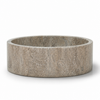 Dark Travertine Vessel Sink